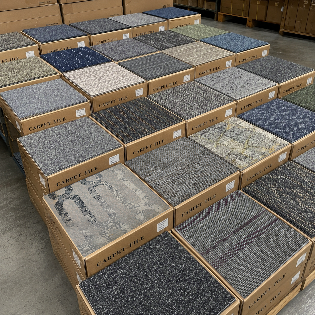 Select outdoor carpet tiles with anti-slip backing for safe outdoor use.