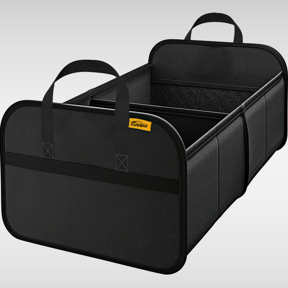 KUOSHI Custom 600d Oxford Cloth Car Boot Trunk Organizer Tote With Compartments