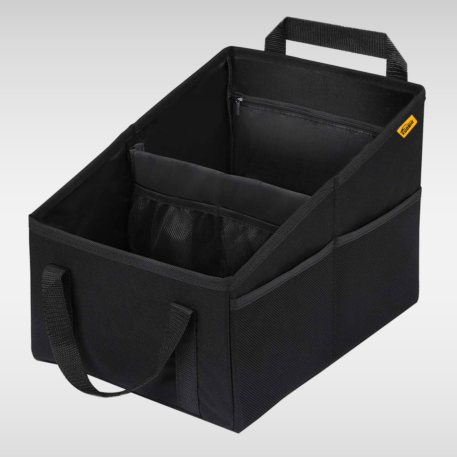 KUOSHI Small Expandable Trunk Organizer with Compartments for Car Seat 