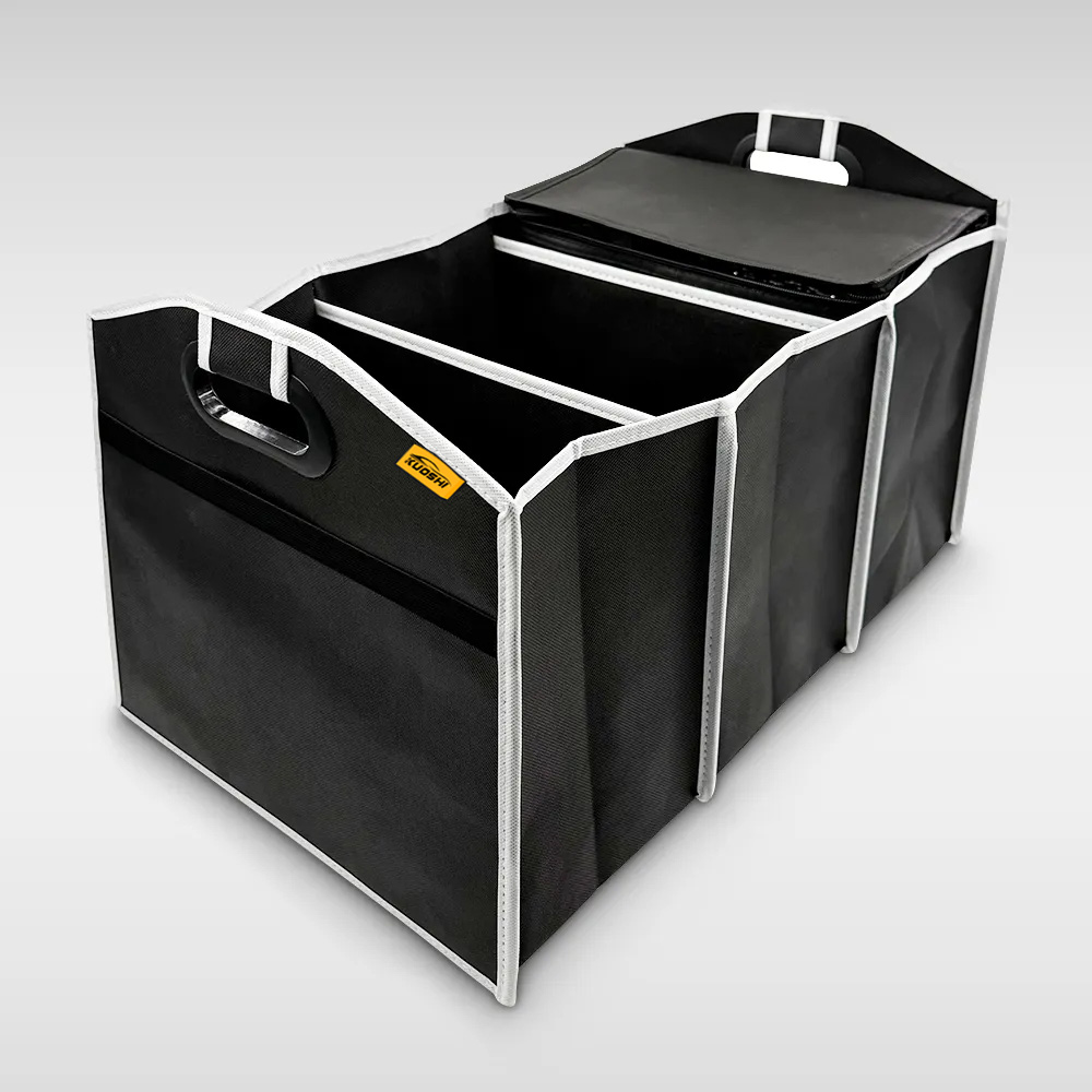 Custom Manufacturing Polyester 3 Compartments Car Trunk Organizer with Cooler Bags