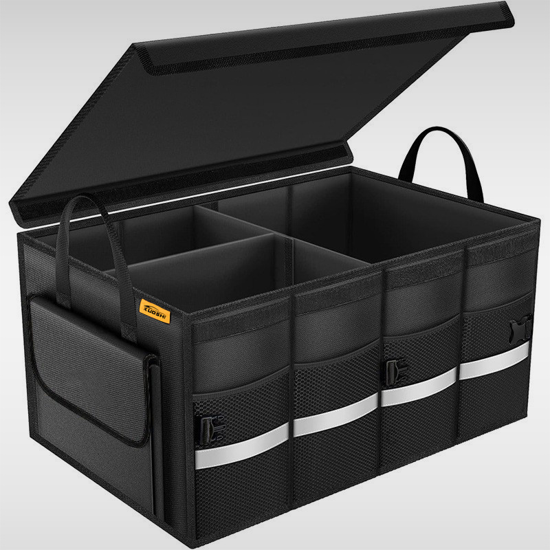 KUOSHI Custom Manufacturing Multi Functional Large Collapsible Trunk Organizer For Suv