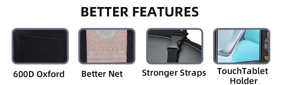 Car Backseat Organizer with Touch Screen