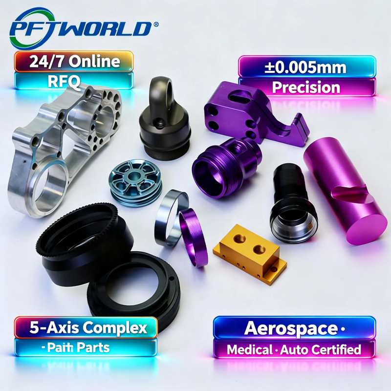 OEM Custom CNC Machining Services | Precision 5-Axis Turning & Milling Metal Parts | Anodized Aluminum ±0.005mm MOQ 1