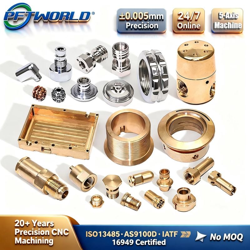 Custom Micro CNC Machining Services | Precision Brass & Copper Parts | 5-Axis Milling & Turning ±0.005mm