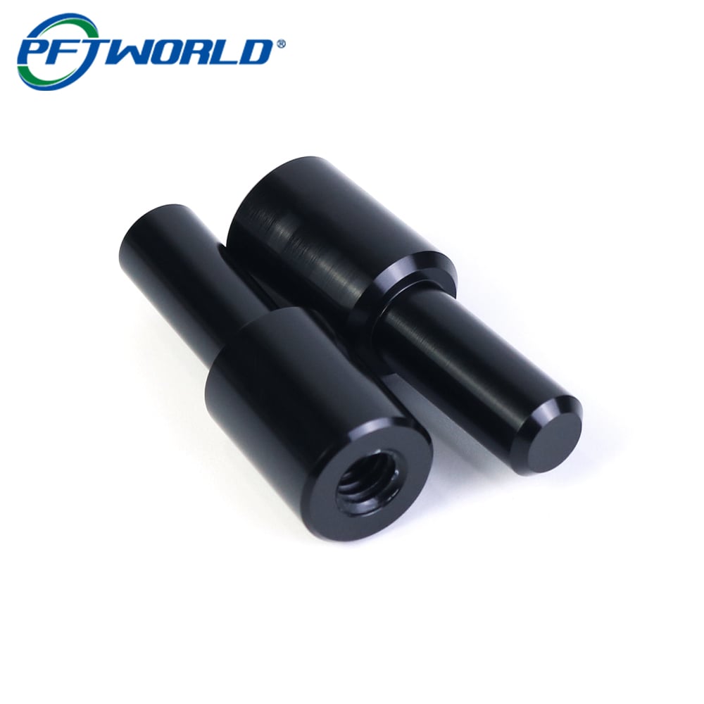 Precision CNC Turning Aluminum with Bright Black Oxidation