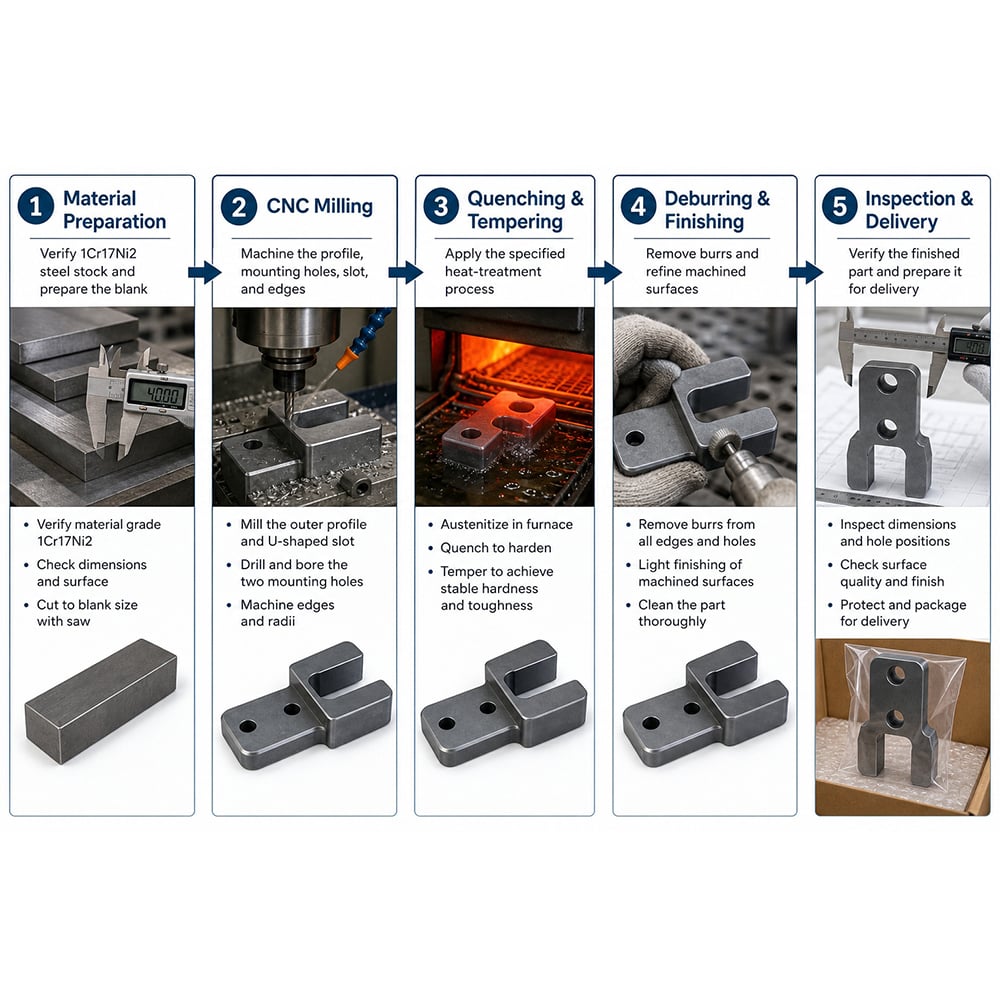 CNC Milling 1Cr17Ni2 Quenched and Tempered U-shaped Fork Parts (2).jpg