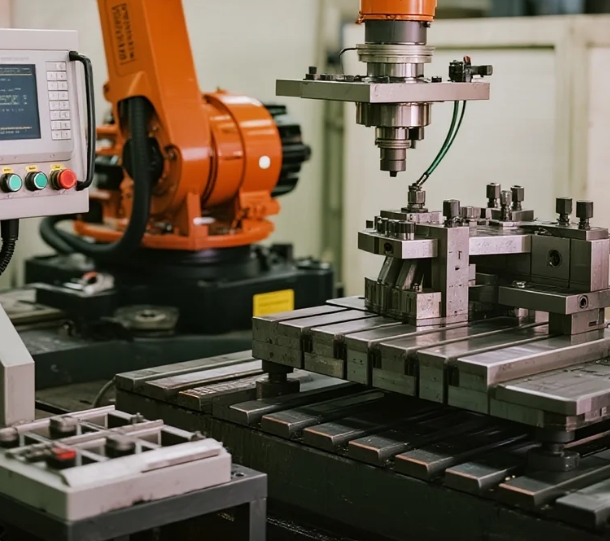 Automated CNC Manufacturing with Robotics Integration