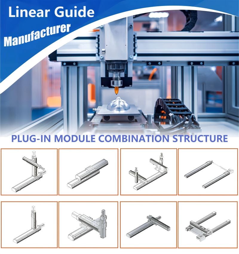cth5 precise cnc module slide table built in ball screw electric linear guide motion rail stage actuator products-2