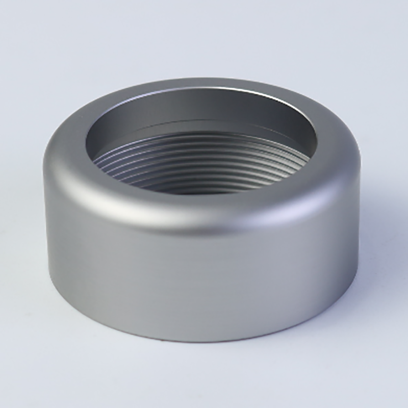 CNC turning of aluminum parts with a gray oxide surface