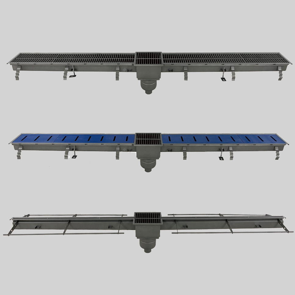 Stainless steel gutter drainage