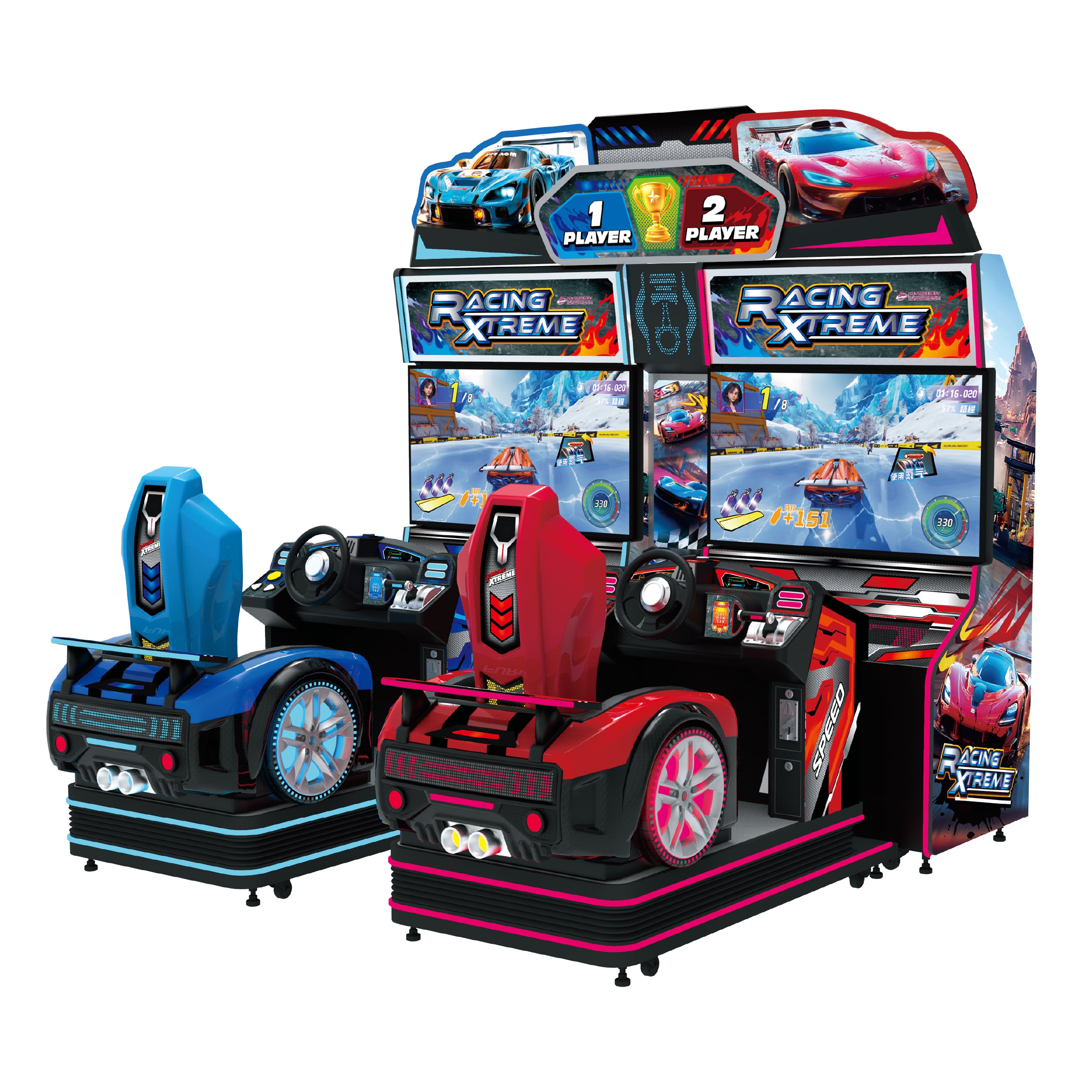 Racing XTreme SD 2-Monitor Industrial Display Solution