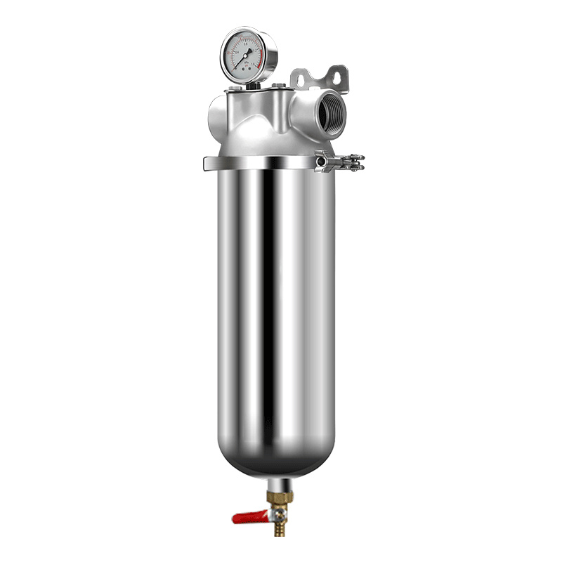304 Stainless Steel High Flow 8000L/H Sediment Pre-Filter Manual Whole House Water Filter for Residential Commercial Use Well
