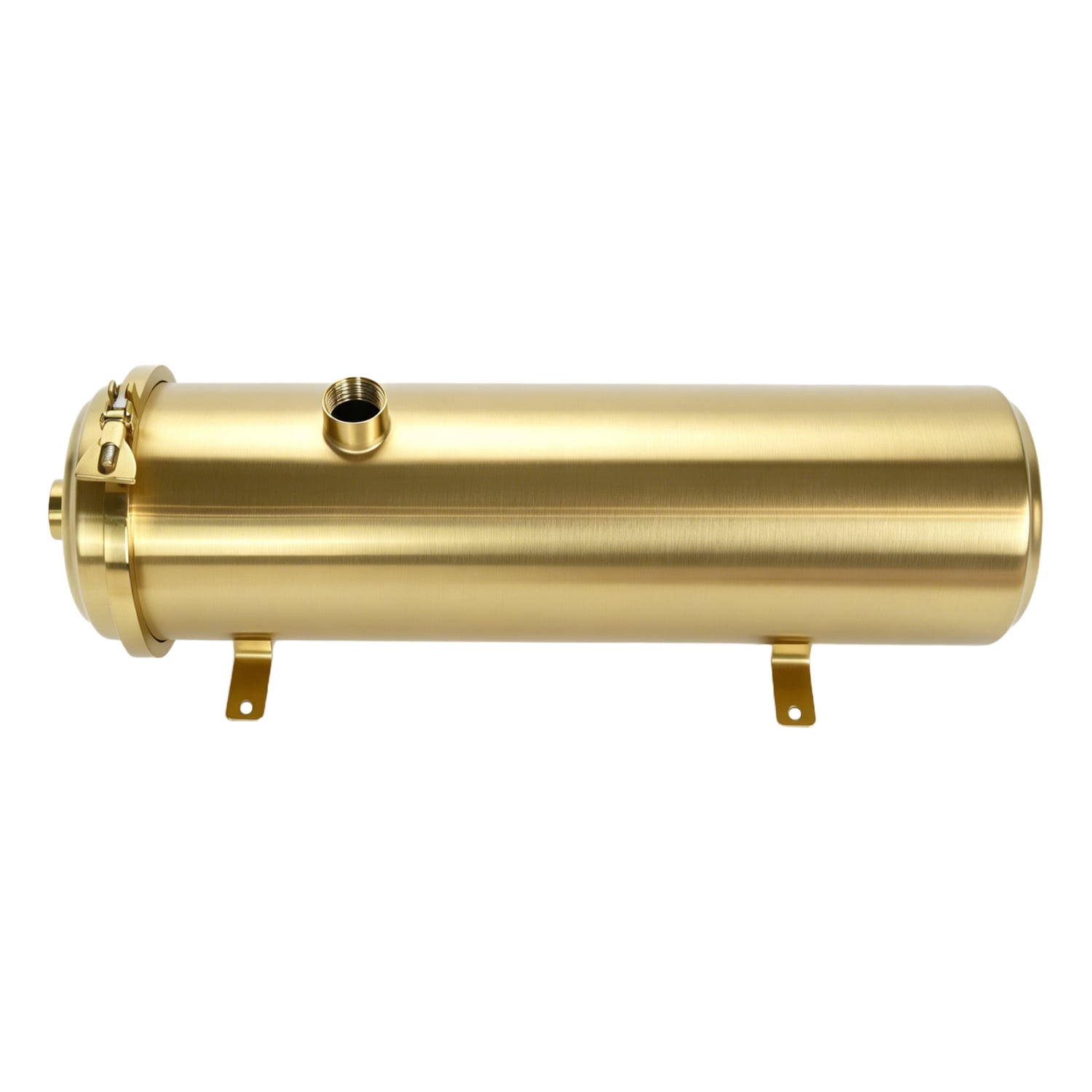 Brushed gold OEM-READY Horizontal UF Housing Platform — 304/316L | Custom Configurations