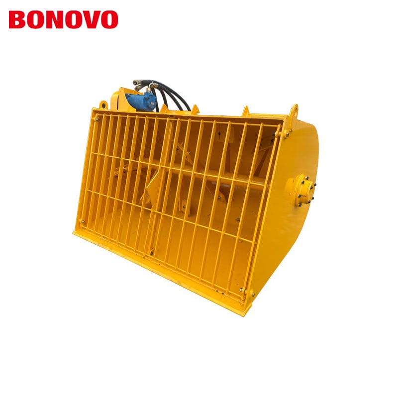 Bonovo Construction Equipment Skid Steer Bucket Mixer Bucket 