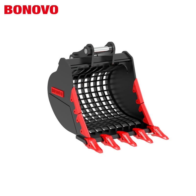 BONOVO RS30 Sieve Bucket pour pelles de 30 tonnes - Seau de tri robuste 54