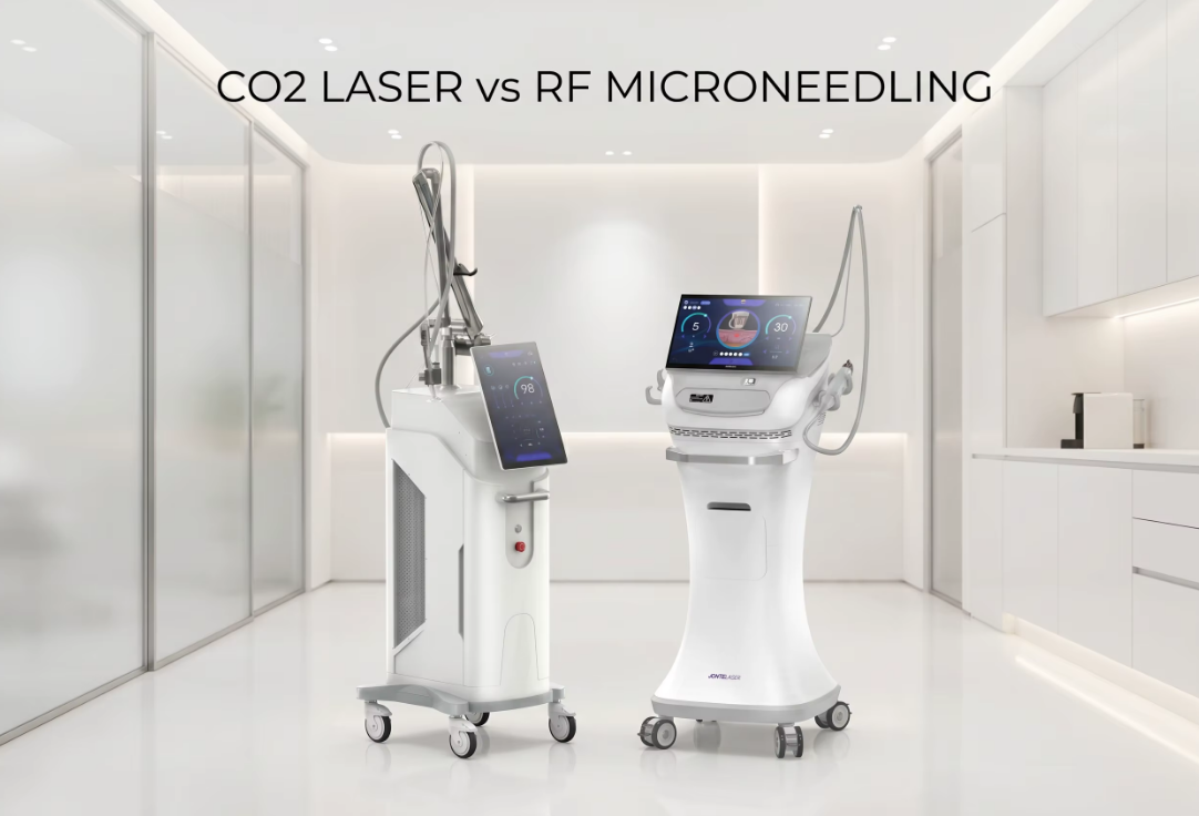 Laser Fracionado CO2 vs. Microagulhamento por Rádio-Frequência (RF): Qual é o Melhor Investimento para a Sua Clínica de Estética?