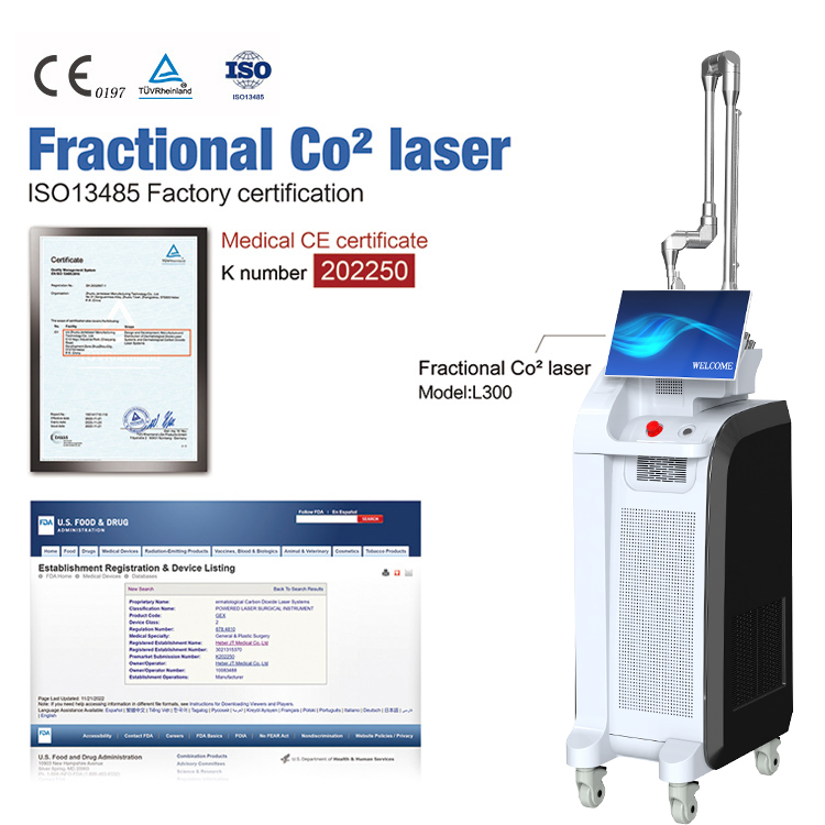מכונה לייזר CO2 פרגמנטלי מאושרת על ידי ה-FDA, CE, MMDSAP רפואי