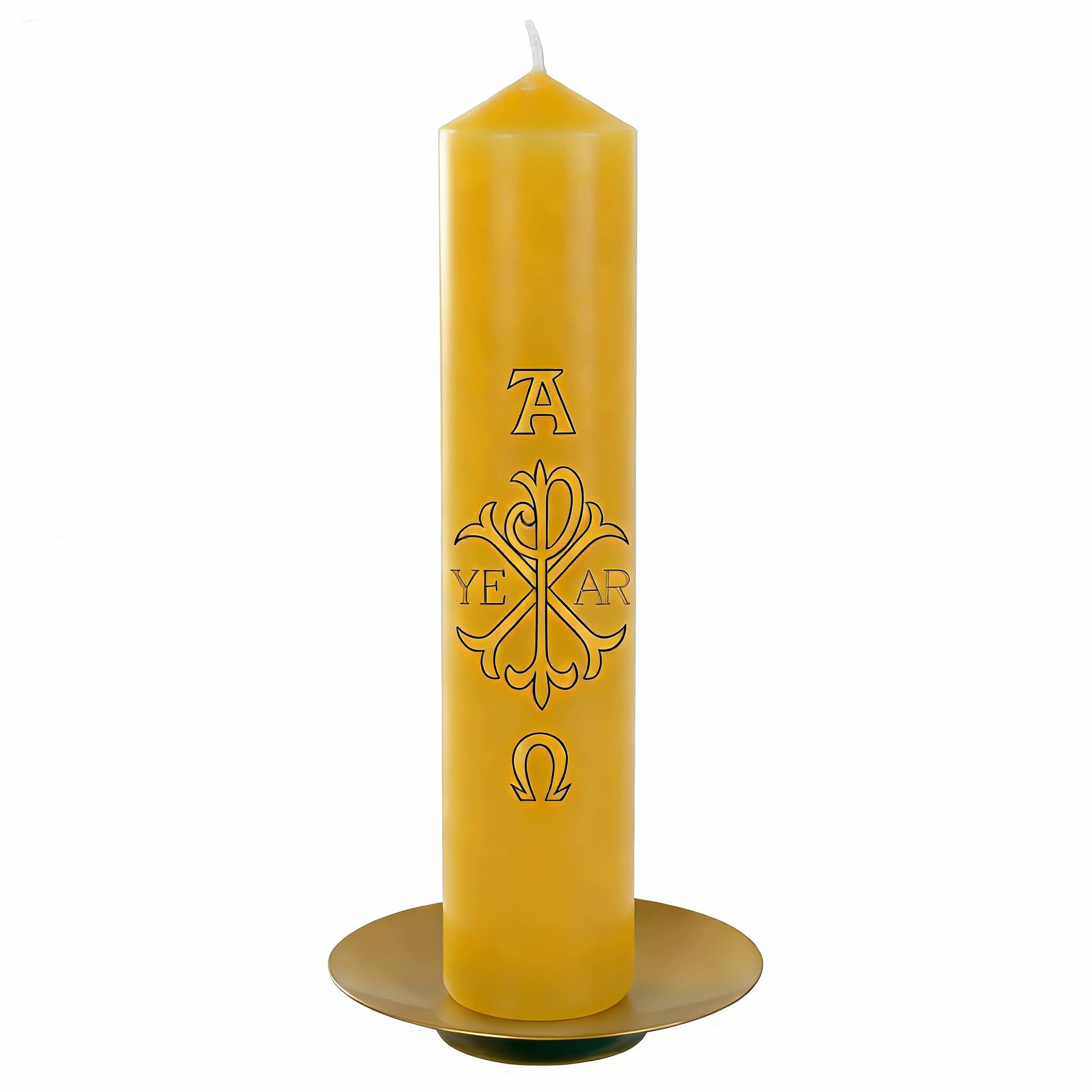 Beeswax Church Candle Handmade Pure Natural for Worship Prayer Altar Decor