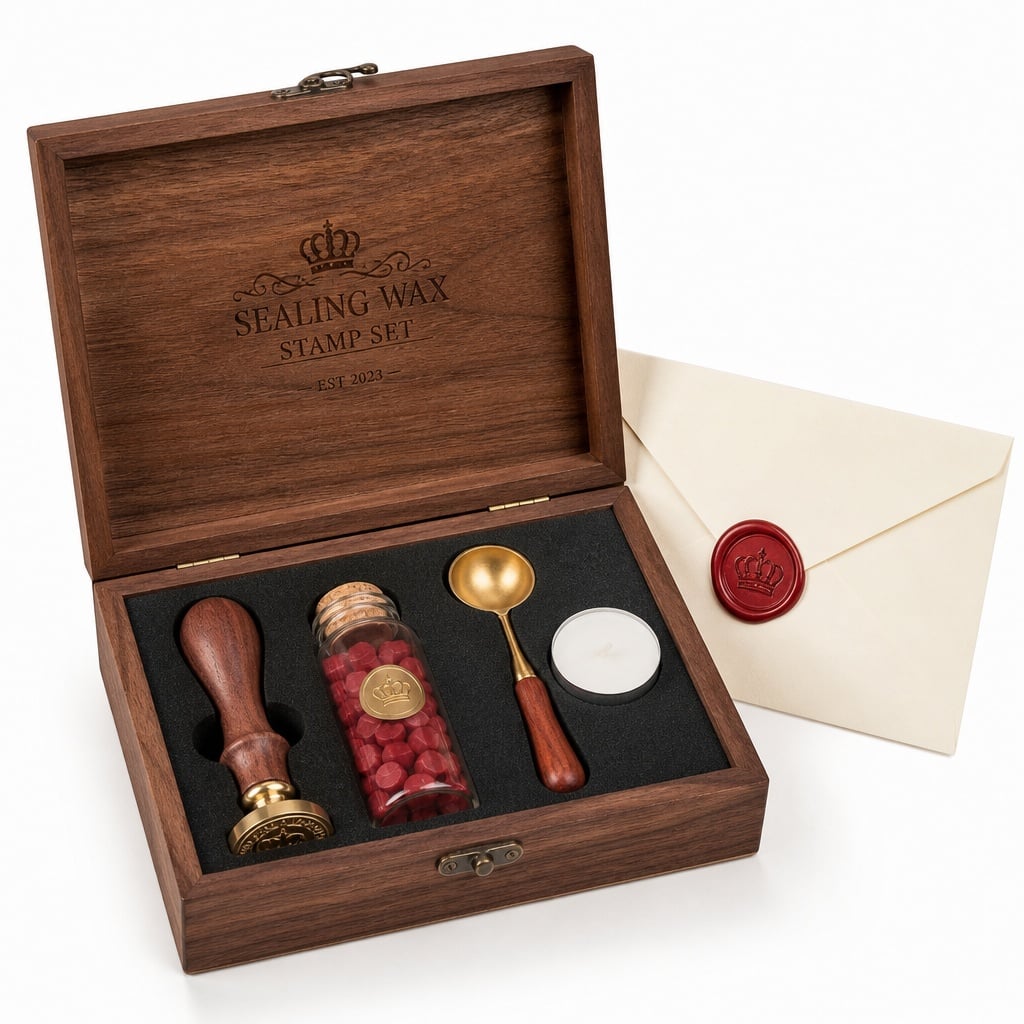 Sealing Wax Stamp Set Brass Head for Home Decor Envelope Sealing Gift Wedding