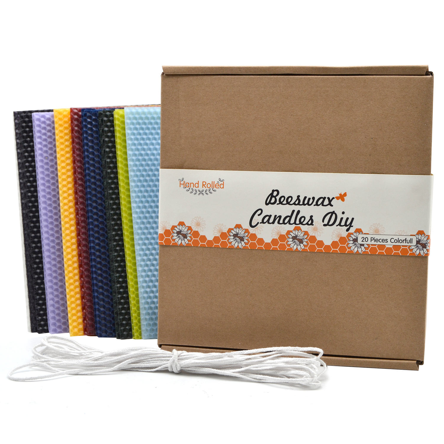 Beeswax DIY Candle Making Kit Complete Natural Craft Gift Set for Beginners