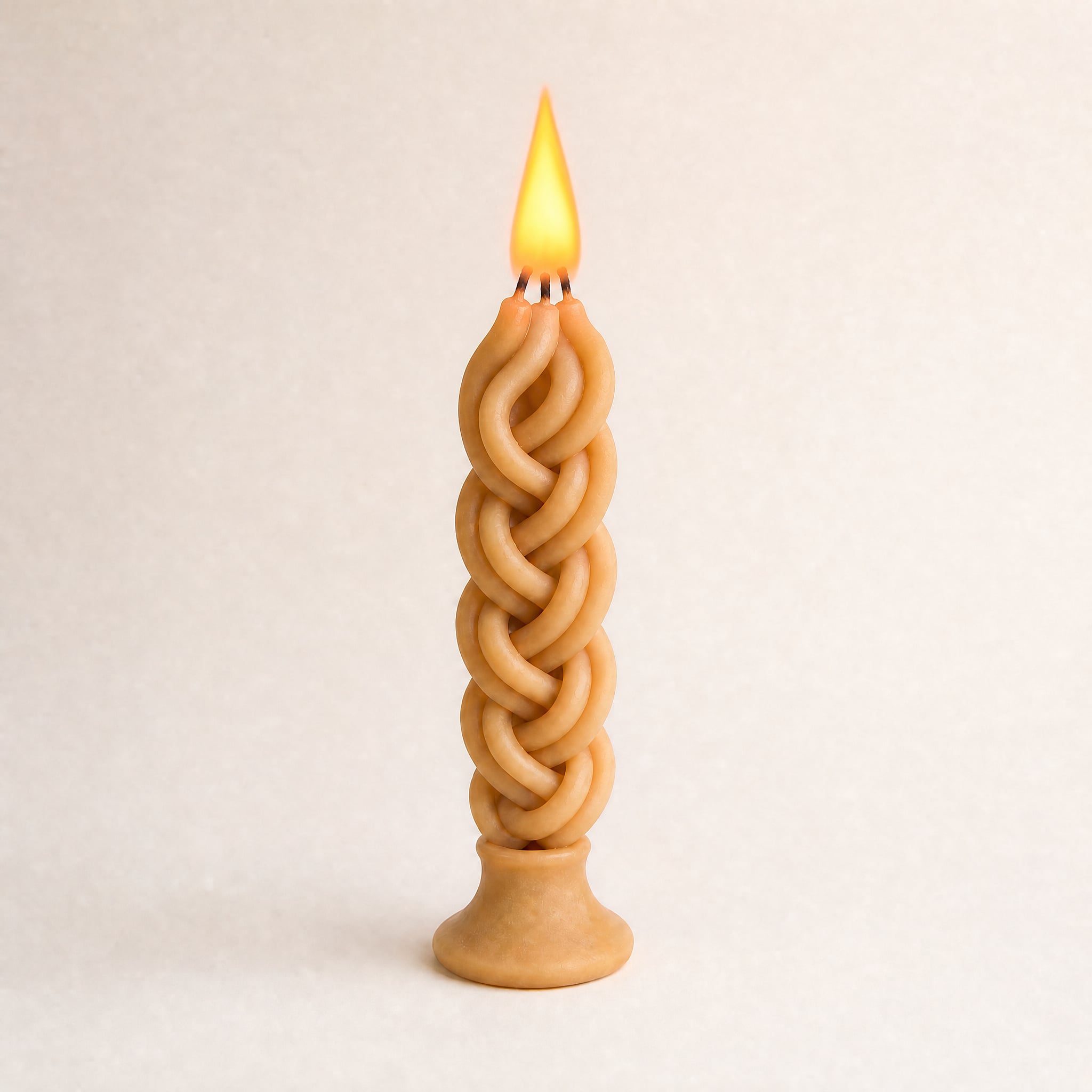 Havdalah Candle Braided Beeswax Jewish Church Candles Shabbat Ritual Blessing