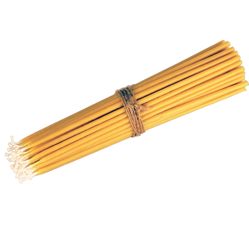 Beeswax Orthodox Candle Handmade Pure Natural for Church Home Prayer Decor