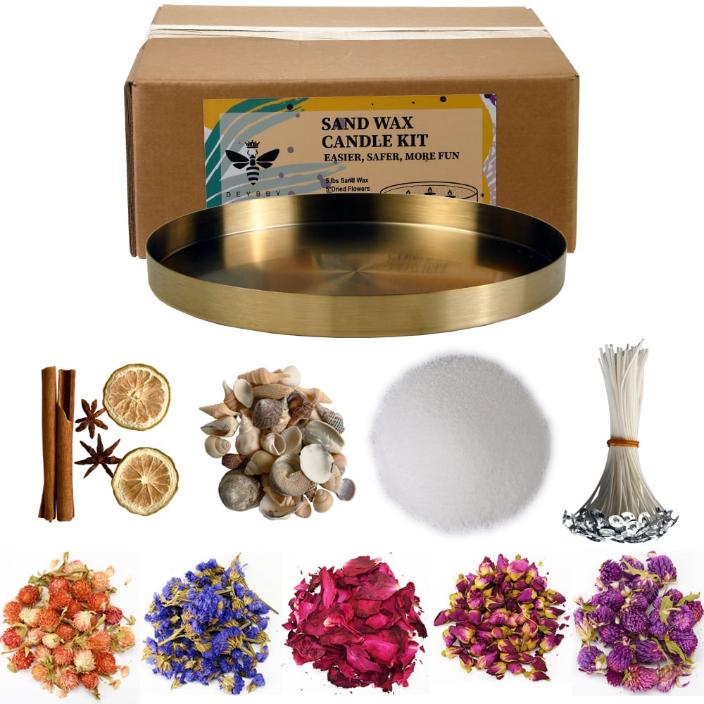 Pearled DIY Candle Making Kit with Metal Disc DIY Candle Sets Craft Gift