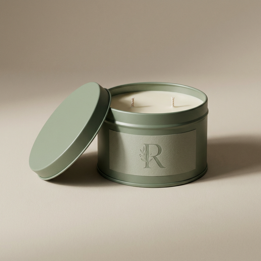 Tin Candle 2 Wicks Scented Aromatherapy Candle for Home Relaxation Travel Camping