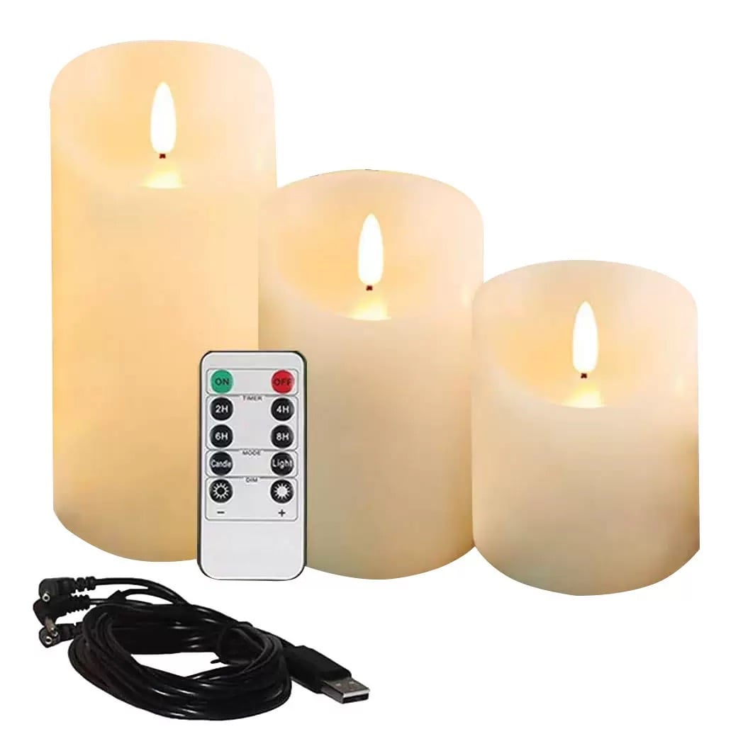 Rechargeable LED Candles Flameless Candles with Remote Control for Home Decor