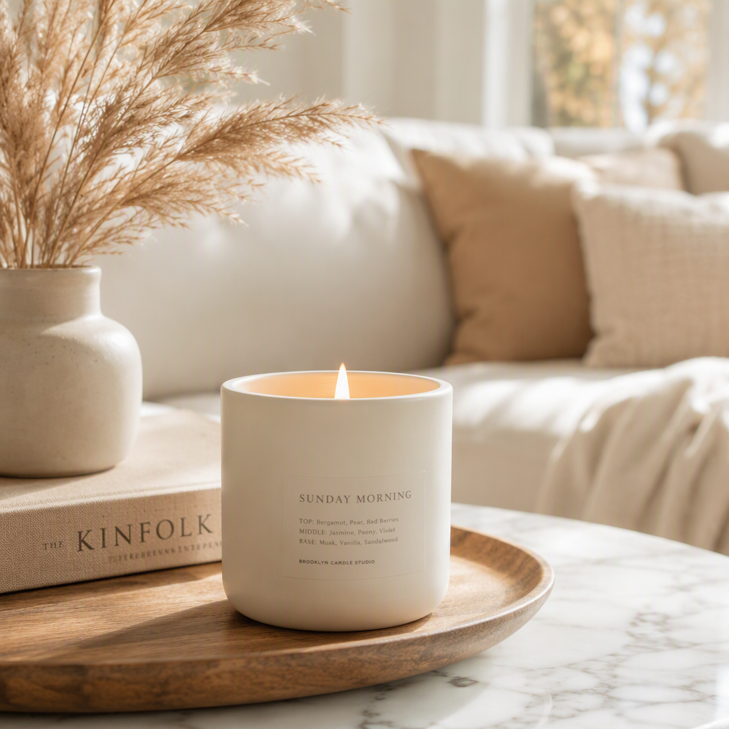 Kaars in keramische pot met geur voor aromatherapie, gemaakt van sojawas, geschikt voor thuissieraden en dagelijks gebruik