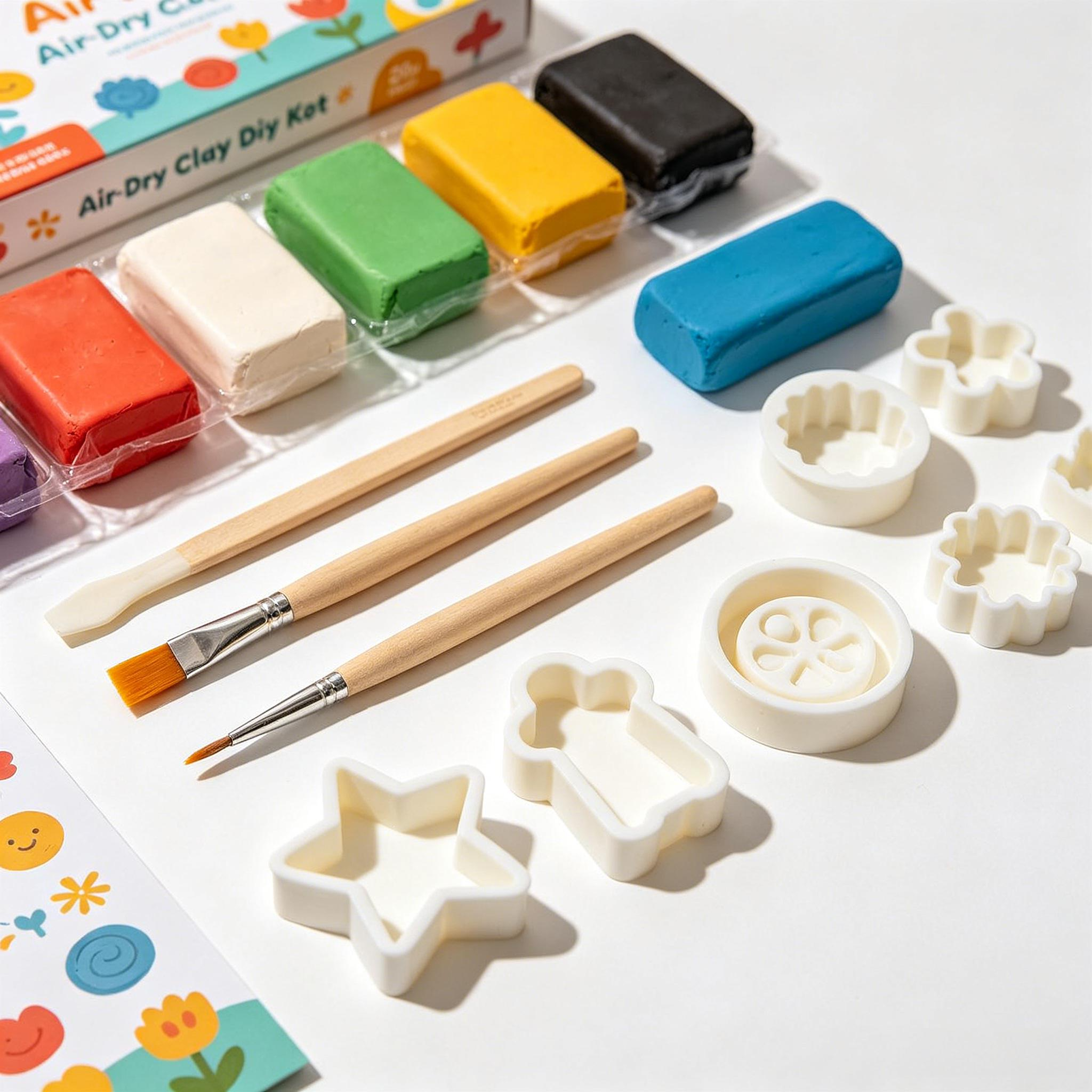 Air Dry Clay DIY Kit Complete Sculpting Set for Beginners Kids Craft Home