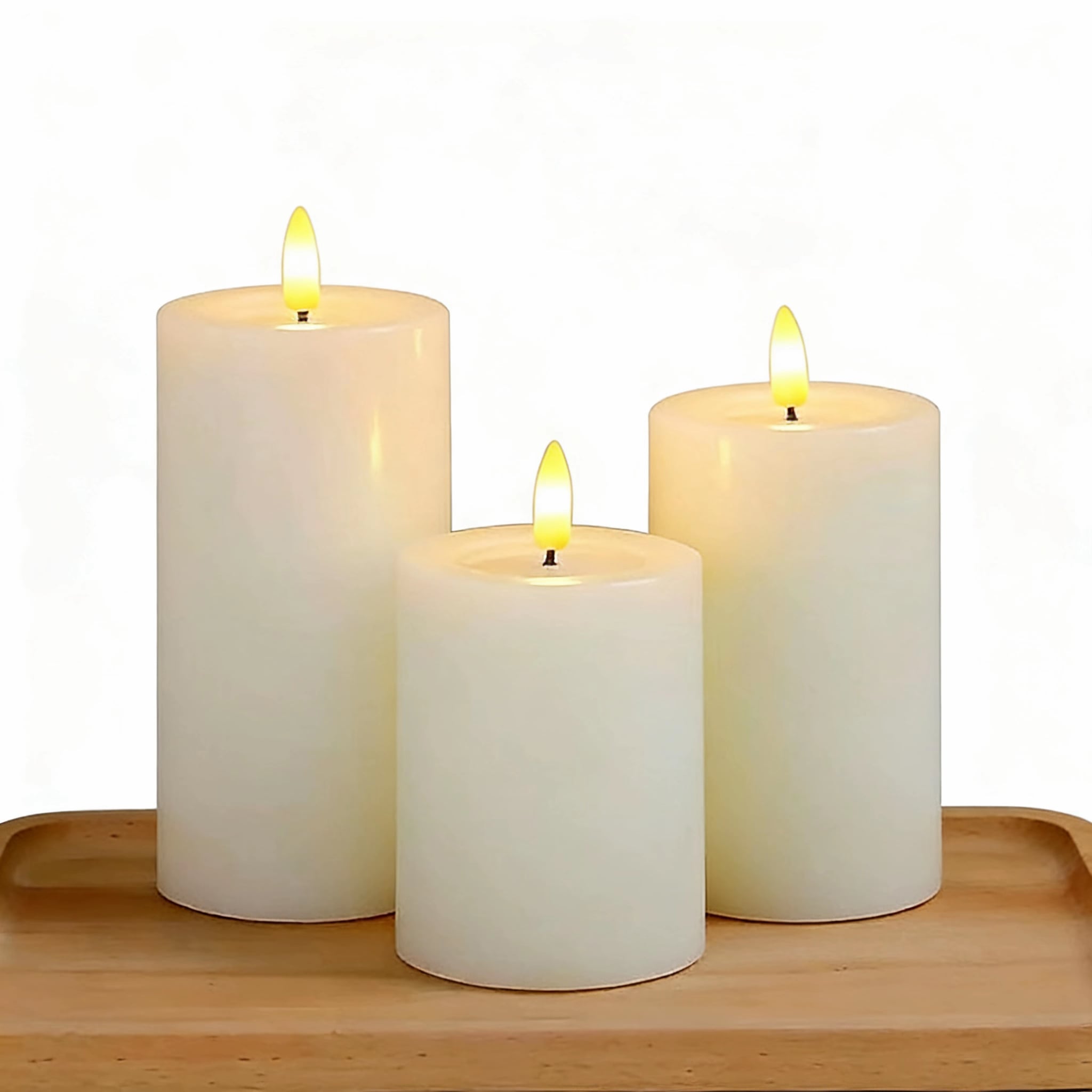 Flameless Pillar Candles LED Candles for Wedding Home Decor Timer Remote Control