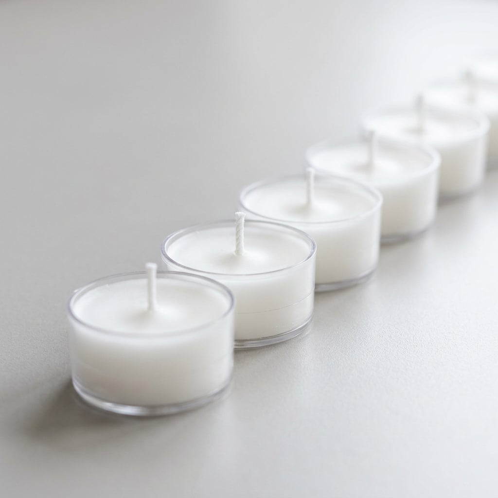 White Beeswax Tealight Candle Pure Natural for Wedding Home Decor