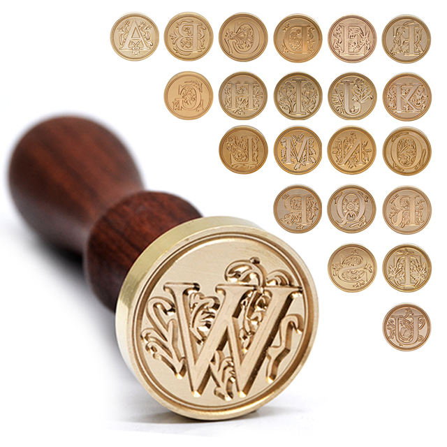 Wax Seal Stamp Custom Brass Monogram for Wedding Invitations Letters