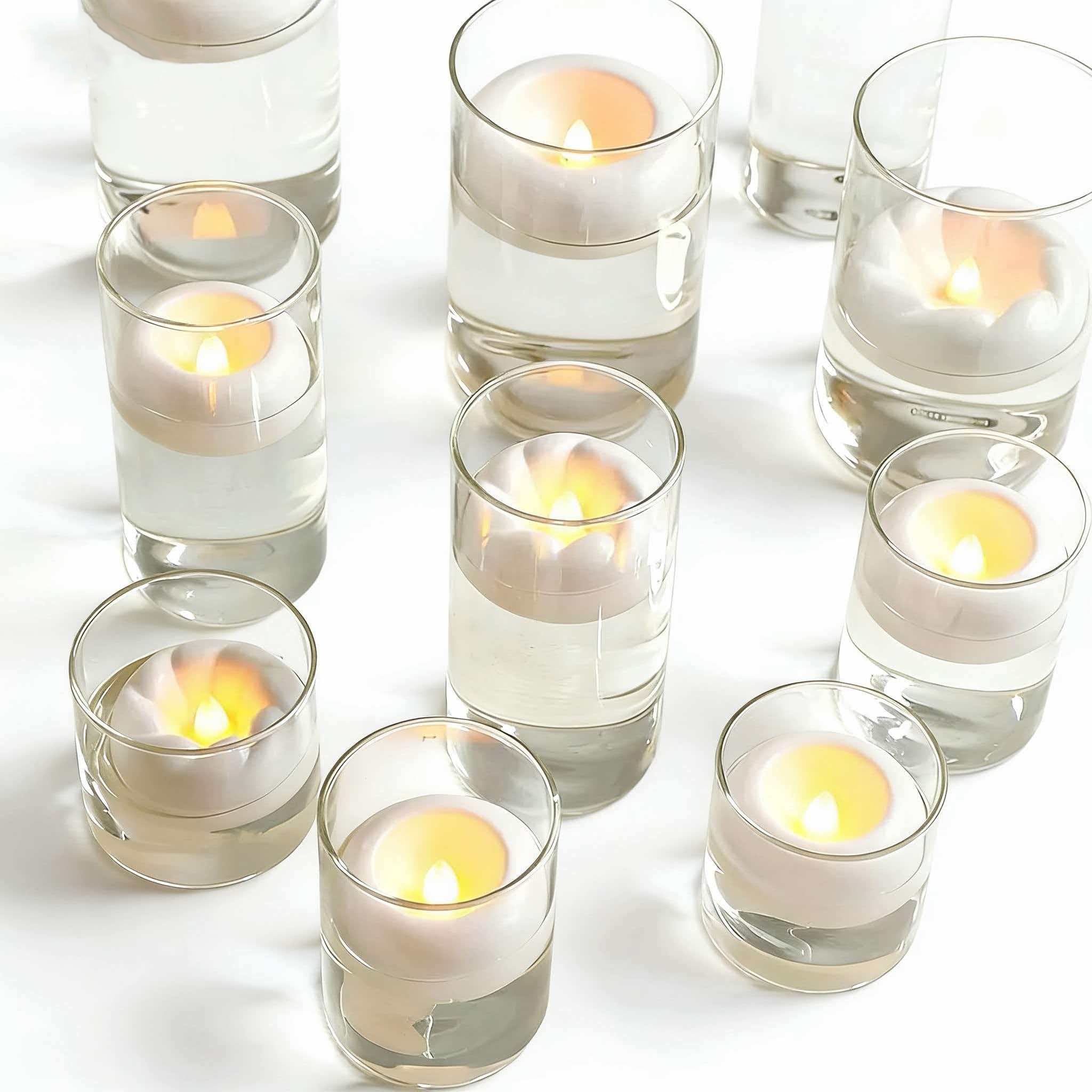 Flameless Floating Candles Led Candles for Pool Wedding Centerpiece Home Decor