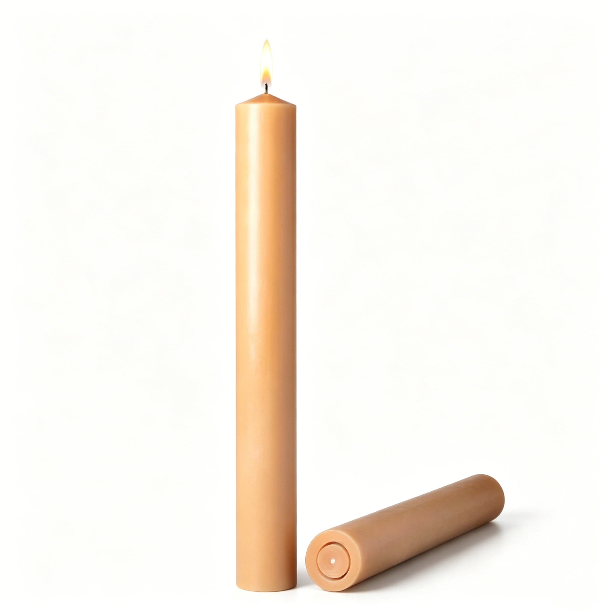 Unbleached Altar Church Candle Natural Beeswax for Sanctuary Worship