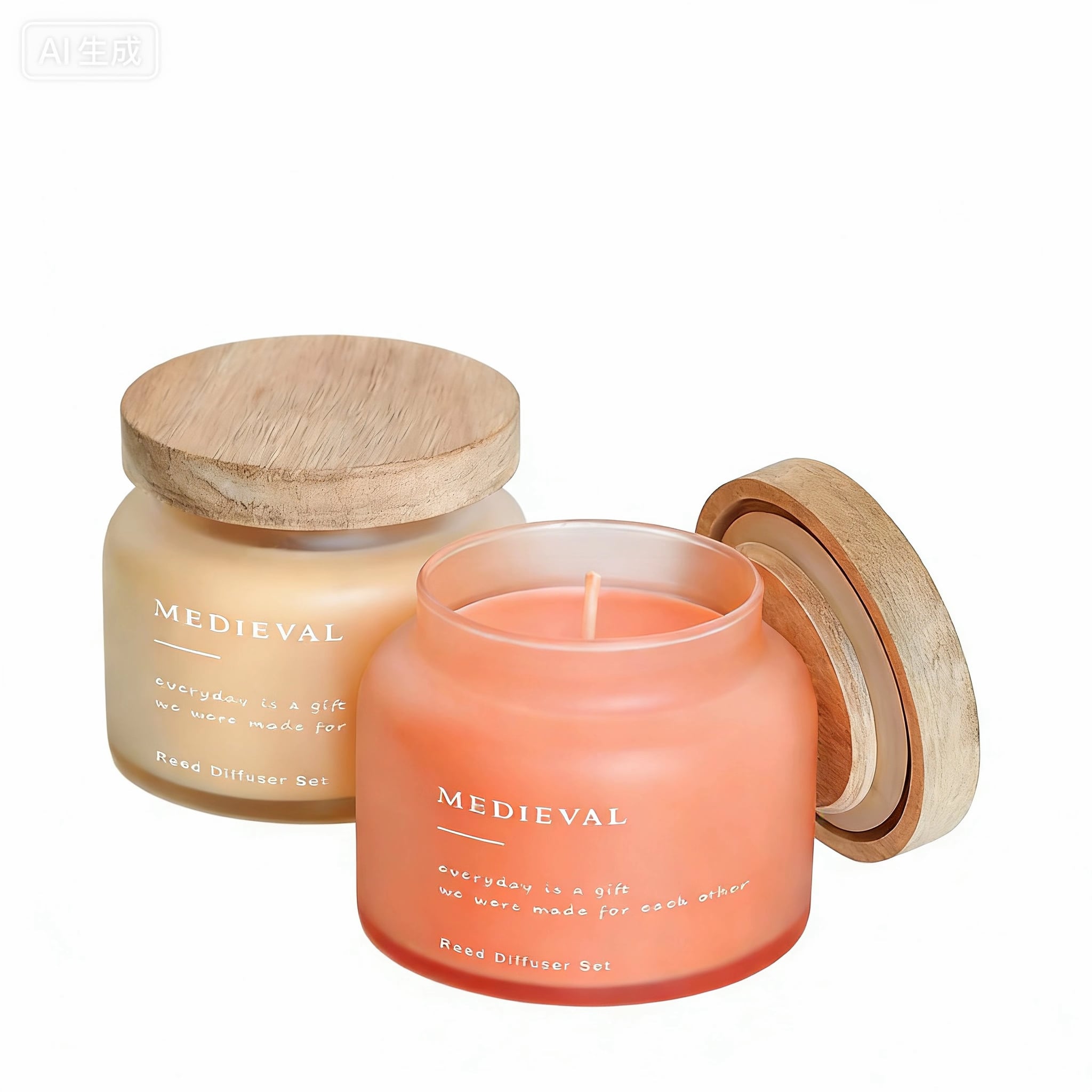 Glass Jar Candle Scented Candle Handmade Natural Soy Wax for Home Decor Christmas Gifts