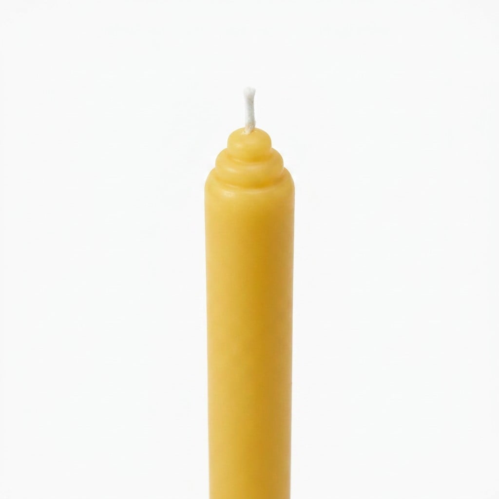 Pure Beeswax Church Candle Taper Handmade Natural for Wedding Ceremony