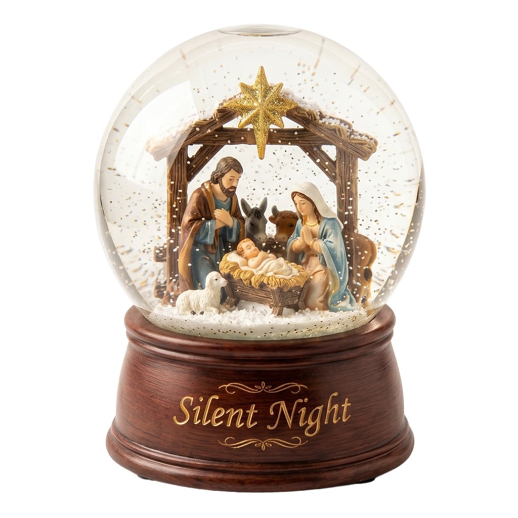 Christmas Tree Snow Globe - Elegant Holiday Decor