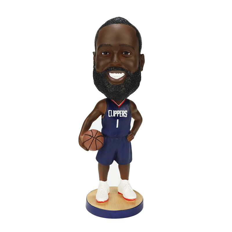 James Harden Clippers Bobble Head - NBA Decor
