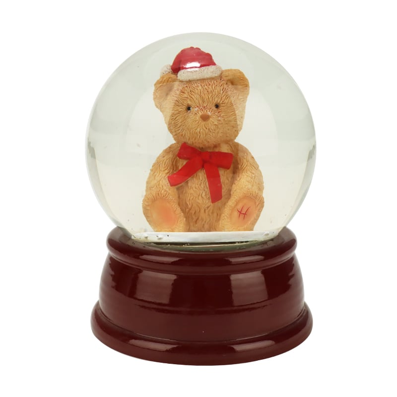 Christmas Bear Snow Globe - Festive Decor