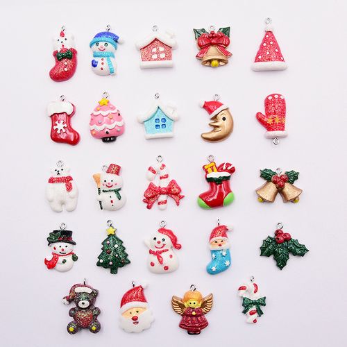 product diy custom santa claus and elk statue christmas tree hanging pendant home decoration art gifts souvenir decorative ornaments-4