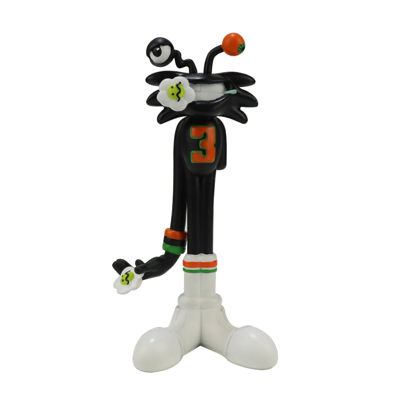 Resin Trendy Black Cat Figurine - Fashionable Decor