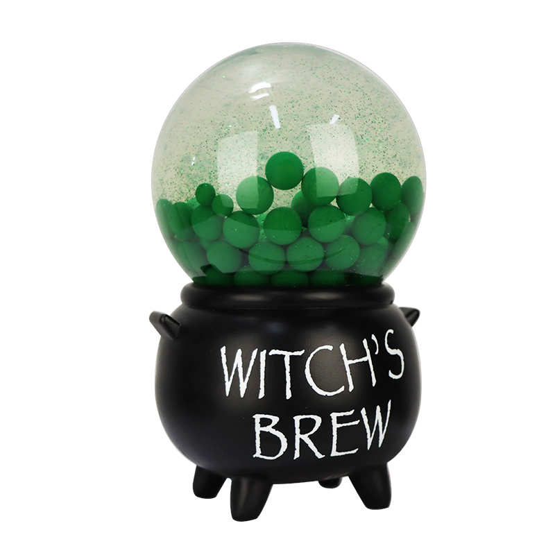 Witch’s Brew Green Balls Snow Globe - Halloween Decor