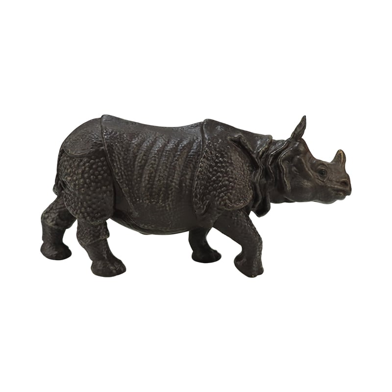 Resin Rhinoceros Figurine - Wildlife - Inspired Decor