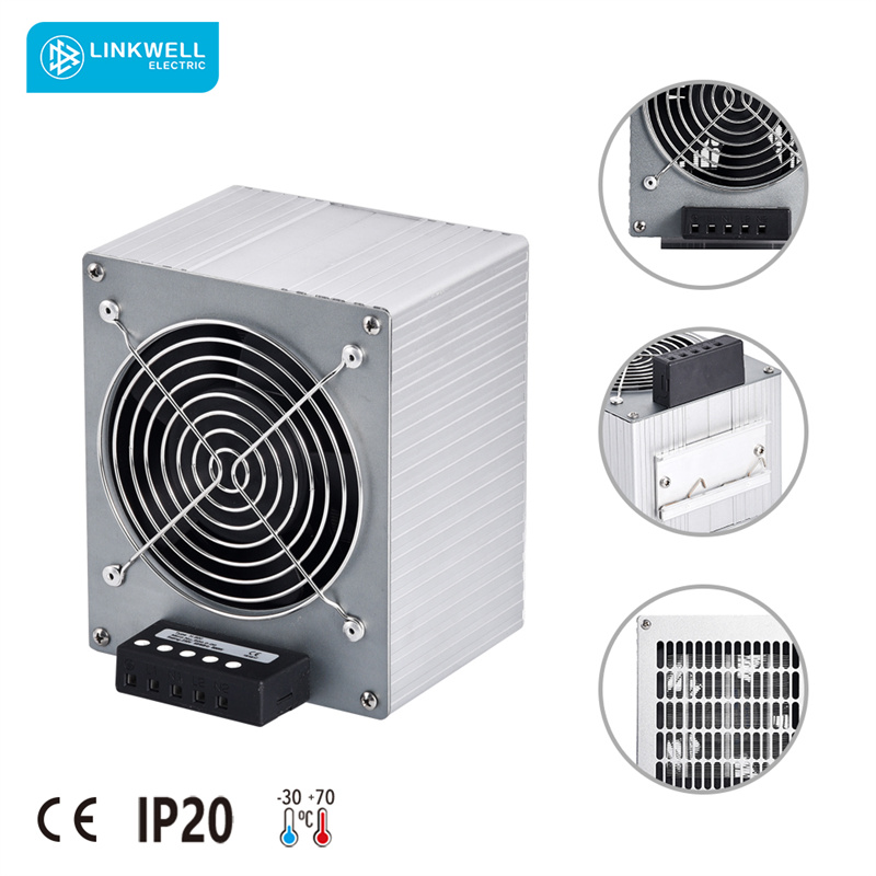 سخان مروحة PTC مخصص من LINKWELL OEM، تصميم مدمج من الألومنيوم المستخرج، كفاءة حرارية عالية وتوفير طاقة منخفض الضوضاء لخزائن الصناعية