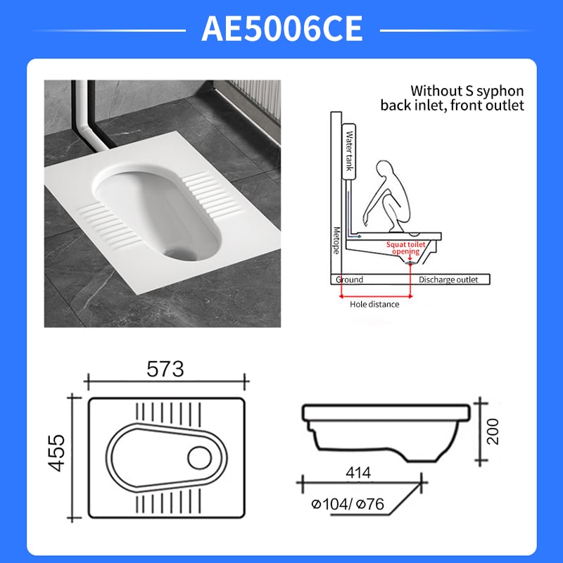 مرحاض صحي خزفي للجلوس AE5006CE