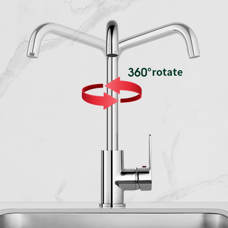 Rubinetto per cucina in rame e rame massiccio, singolo foro, leva singola, alta qualità, miscelatore per lavandino AG4501