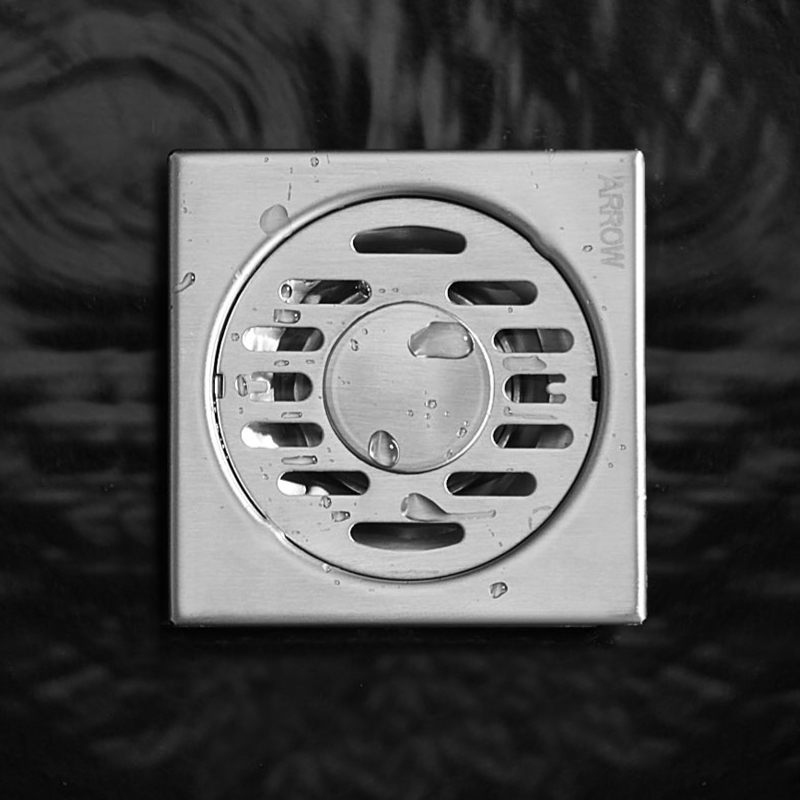 ARROW SUS 304 Room Drain with Removable Cover Bathroom Shower Floor Drain AG5138SS