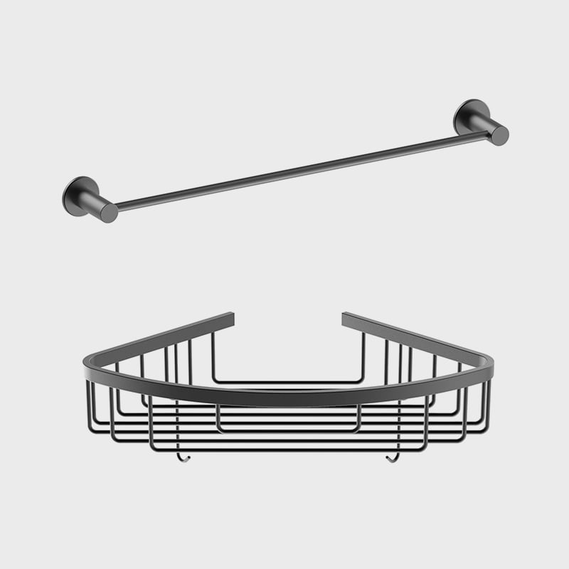  Bathroom accessories simply bathroom accessories set black bathroom set AG5209MB-TZ